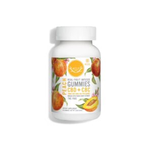 Wyld CBD, Peach Gummies, Broad Spectrum THC-Free, 40ct, 400mg CBC + 800mg CBD
